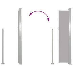 Berkfield Home Patio Retractable Side Awning 120x500 cm Grey - thumbnail 5