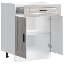 Berkfield Home Kitchen Base Cabinet¬†Porto Grey Sonoma Engineered Wood - thumbnail 5