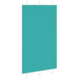 Berkfield Home Pleated Blind Petrol Green 120x200 cm Fabric Width 119.4 cm Polyester in Turquoise