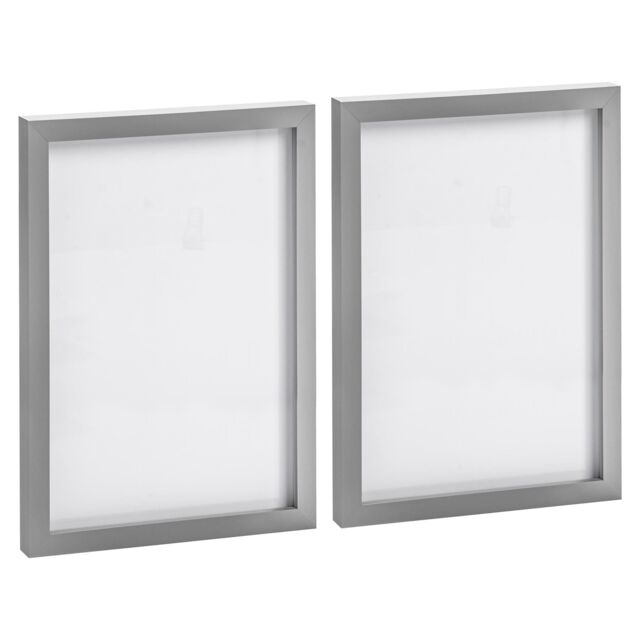 "Nicola Spring Photo Frames - A4 (8"" x 12"") - Pack of 2 in Grey" - image 1