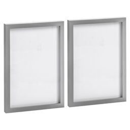"Nicola Spring Photo Frames - A4 (8"" x 12"") - Pack of 2 in Grey" - thumbnail 1