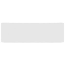 Berkfield Home Luxury Wash Basin Matt White 41x30x12 cm Ceramic - Size: 41 x 30 x 12 cm - thumbnail 4
