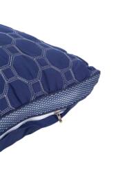 Living and Home Plush & Breathable Geometric Textured Pillow Insert for Back Stomach and Side Sleepers in Dark Blue - thumbnail 7