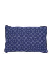 Living and Home Plush & Breathable Geometric Textured Pillow Insert for Back Stomach and Side Sleepers in Dark Blue - thumbnail 4