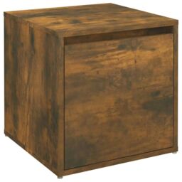 Berkfield Home Box Drawer Smoked Oak 40.5x40x40 cm Engineered Wood in Brown - thumbnail 2