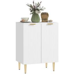 NESTLUNE Sideboard Buffet Cabinet with Adjustable Shelf in White - Size: 100 cm x 15 cm - thumbnail 1