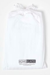 Homescapes Cotton Stripe Fitted Cot Sheets 330 Thread Count, 2 Pack in White - Size: Cot Bed - thumbnail 5