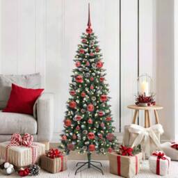 Berkfield Home Artificial Christmas Tree with 150 LEDs Green 66 x 66 x 150 cm