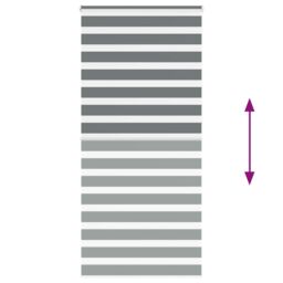 Berkfield Home Zebra Blind Dark Grey 100x230 cm Fabric Width 95.9 cm Polyester - thumbnail 5