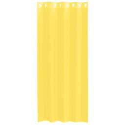 Berkfield Home Voile Curtains with Grommets 2 pcs Yellow - thumbnail 4