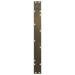Berkfield Home Dining Table Legs V-Shape 3 pcs Natural Steel 90x(72-73.3) cm Steel in Brown - thumbnail 7