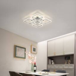 Pheashine Dimmable LED Ceiling Light, 3000-6500K for Living Room Bedroom, 56cm in White - thumbnail 6