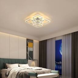 Pheashine Dimmable LED Ceiling Light, 3000-6500K for Living Room Bedroom, 56cm in White - thumbnail 7