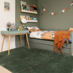 Kukoon Washable Machine Shaggy Rug in Green - Size: 120 cm x 170 cm - thumbnail 2