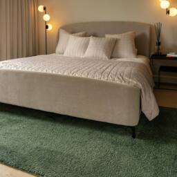 Kukoon Washable Machine Shaggy Rug in Green - Size: 120 cm x 170 cm - thumbnail 3