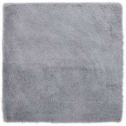 Berkfield Home Shaggy Rug High Pile NAVARRA Light Grey 200x200 cm Polyester - Size: Medium - thumbnail 3