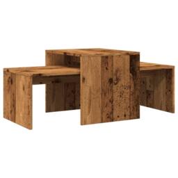 Berkfield Home Coffee Table Old Wood 100x48x40 cm Engineered Wood in Brown - Size: 100 x 48 x 40 cm - thumbnail 1