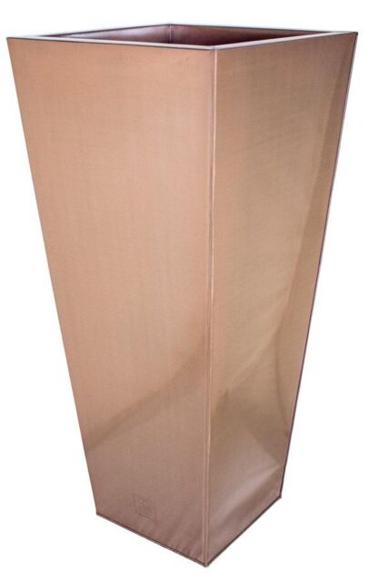 Primrose Outdoor Zinc Flared Square Planter Copper Finish Plant Pot 89cm - image 1