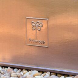 Primrose Outdoor Zinc Flared Square Planter Copper Finish Plant Pot 89cm - thumbnail 3