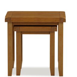 Rest Relax Elston Oak Nest Of 2 Tables in Brown - thumbnail 2