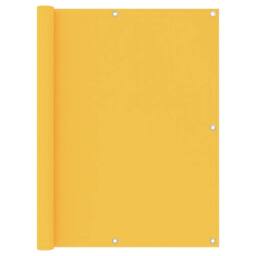 Berkfield Home Modern Balcony Screen Yellow 120x300 cm Oxford Fabric - thumbnail 2