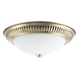 Happy Homewares Modern LED IP44 Flush Ceiling Light in with Movement Sensor in Metallic Gold - thumbnail 5