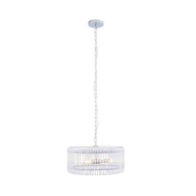 Pagazzi May 3-Light Chrome Ceiling Pendant in Silver - image 1