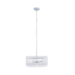 Pagazzi May 3-Light Chrome Ceiling Pendant in Silver - thumbnail 4