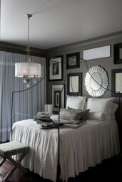 Loops 3 Bulb Chandelier Hanging Pendant LIght Brushed Nickel LED E14 60W Bulb in Metallics - thumbnail 2