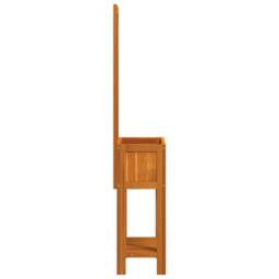 Berkfield Home Planter with Trellis & Shelf 55x29.5x152 cm Solid Wood Acacia in Brown - thumbnail 5