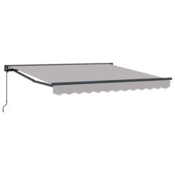 Berkfield Home Retractable Awning Manual Light Grey 300x250 cm Polyester - thumbnail 3