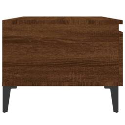Berkfield Home Side Tables 2 pcs Brown Oak 50x46x35 cm Engineered Wood - Size: 50 x 46 x 35 cm - thumbnail 9