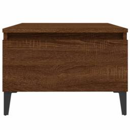 Berkfield Home Side Tables 2 pcs Brown Oak 50x46x35 cm Engineered Wood - Size: 50 x 46 x 35 cm - thumbnail 7
