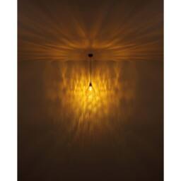 Netlighting Salvy Dome Pendant Ceiling Light Matt Black Amber Glass Shade 1x E27 - thumbnail 5