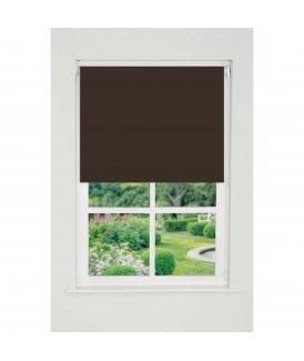 New Edge Blinds Cocoa Plain Straight Edge Daylight Roller Blind 165cm Drop in Brown - Size: 115 cm width x 165 cm drop - image 1