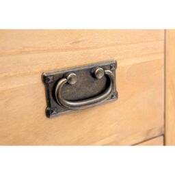 Cabinet Bits Lugo 6 Drawer Chest of Drawers Bras Drop Handle in Light Brown - thumbnail 6