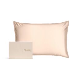Silk Addict 100% Mulberry Silk Pillowcase - Caramel in Metallic Gold - Size: Standard Pillow Case