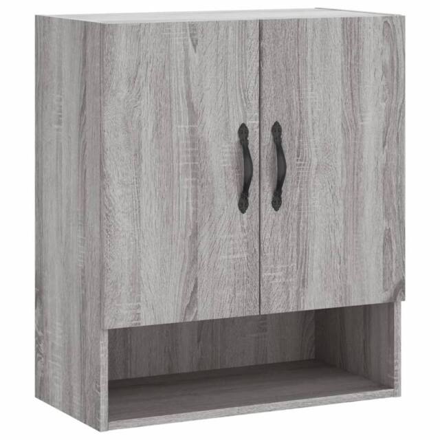Berkfield Home Wall Cabinet Grey Sonoma 60x31x70 cm Engineered Wood - Size: 60 x 31 x 70 cm - image 1