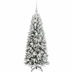 Berkfield Home Artificial Christmas Tree with 150 LEDs White 53 x 53 x 120 cm - thumbnail 3