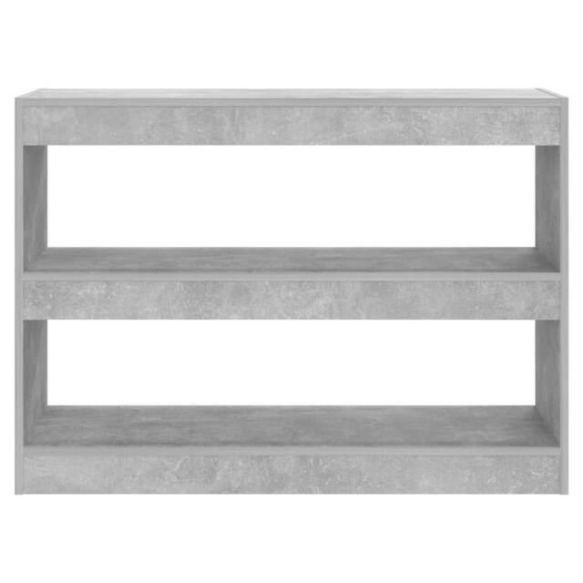 Berkfield Home Classic Book Cabinet/Room Divider Concrete Grey 100x30x72 cm - Size: 100 x 30 x 72 cm - image 1