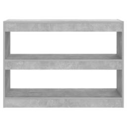 Berkfield Home Classic Book Cabinet/Room Divider Concrete Grey 100x30x72 cm - Size: 100 x 30 x 72 cm - thumbnail 1