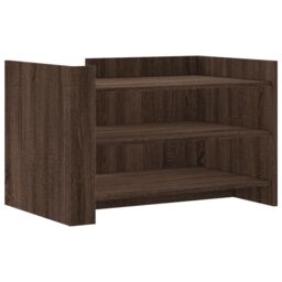 Berkfield Home Coffee Table Brown Oak 80x50x50 cm Engineered Wood - Size: 80 x 50 x 50 cm - thumbnail 2