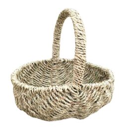 Red Hamper Seagrass Seagrass Basket in Natural