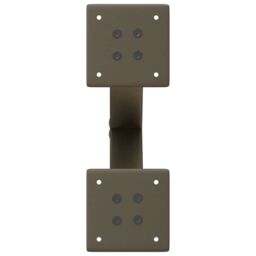 Berkfield Home Coffee Table Legs X-Shaped 2 pcs Natural Steel 37x(30-31) cm Steel in Brown - thumbnail 6