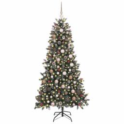 Berkfield Home Artificial Christmas Tree with Stand Green 114 x 114 x 210 cm - thumbnail 3
