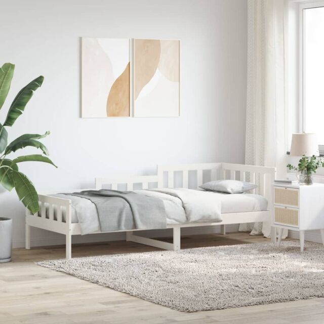 Berkfield Home Day Bed White 80x200 cm Solid Wood Pine - image 1