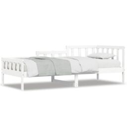 Berkfield Home Day Bed White 80x200 cm Solid Wood Pine - thumbnail 2