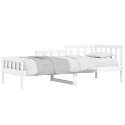 Berkfield Home Day Bed White 80x200 cm Solid Wood Pine - thumbnail 3