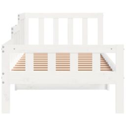 Berkfield Home Day Bed White 80x200 cm Solid Wood Pine - thumbnail 6