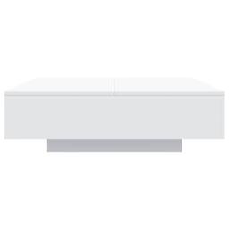 Berkfield Home Modern Coffee Table with LED Lights White 100x100x31 cm - Size: 100 x 100 x 31 cm - thumbnail 7